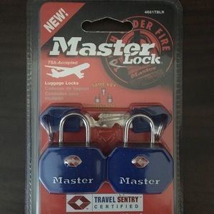 Master Travel Locks in Blue